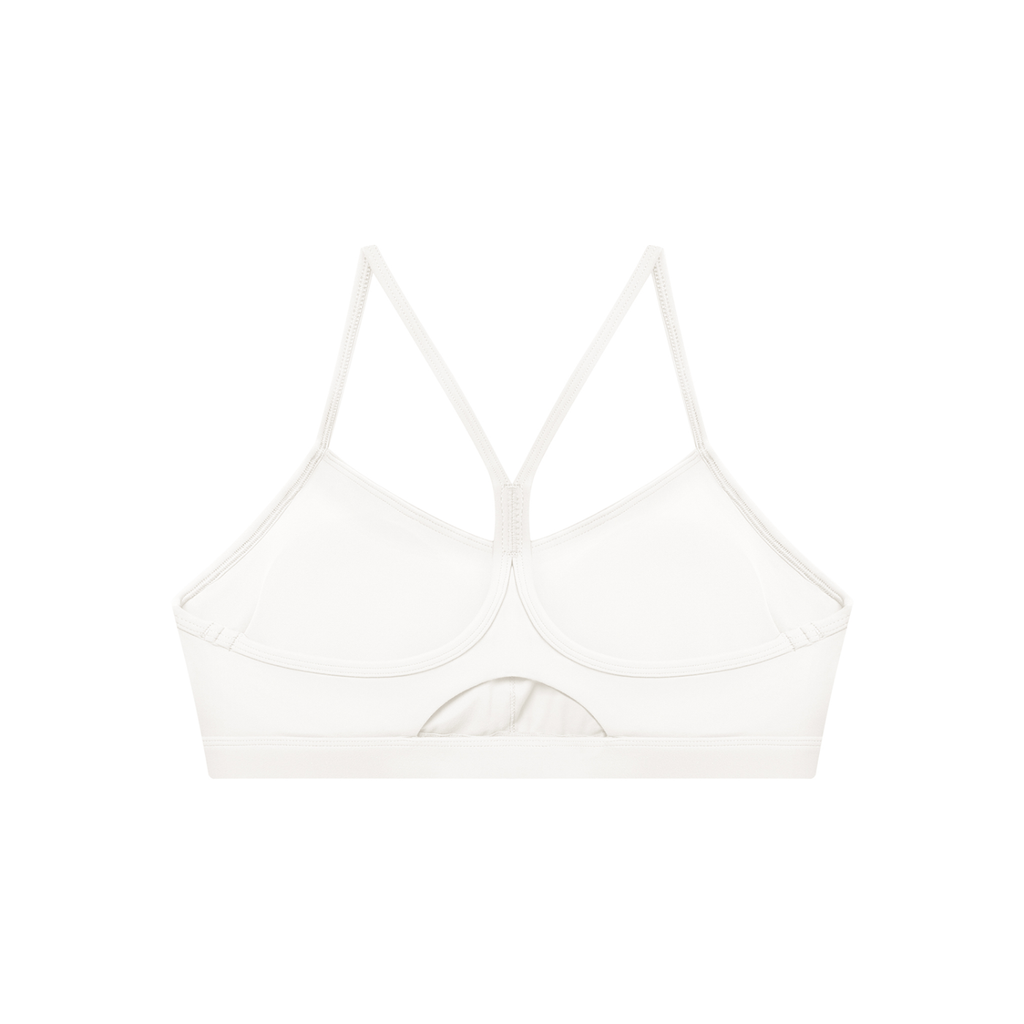 Women's Tight Cropped Sports Bra in White