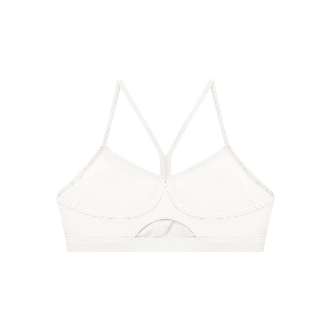 Women's Tight Cropped Sports Bra in White