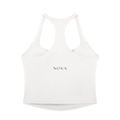 Women’s Tight Fit Yoga Tank Top in White