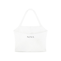 Women's Halter Crop Sports Bra in White