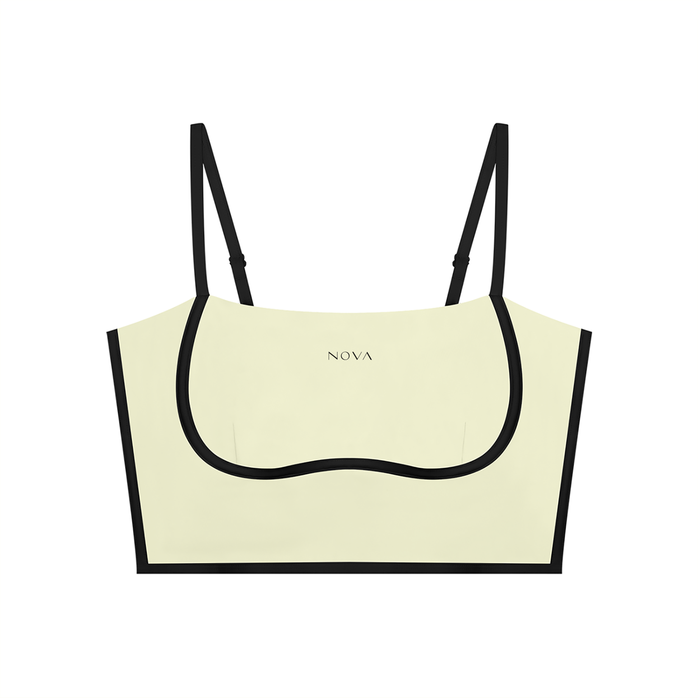 Women’s Color Block Yoga Sports Bra in Yellow