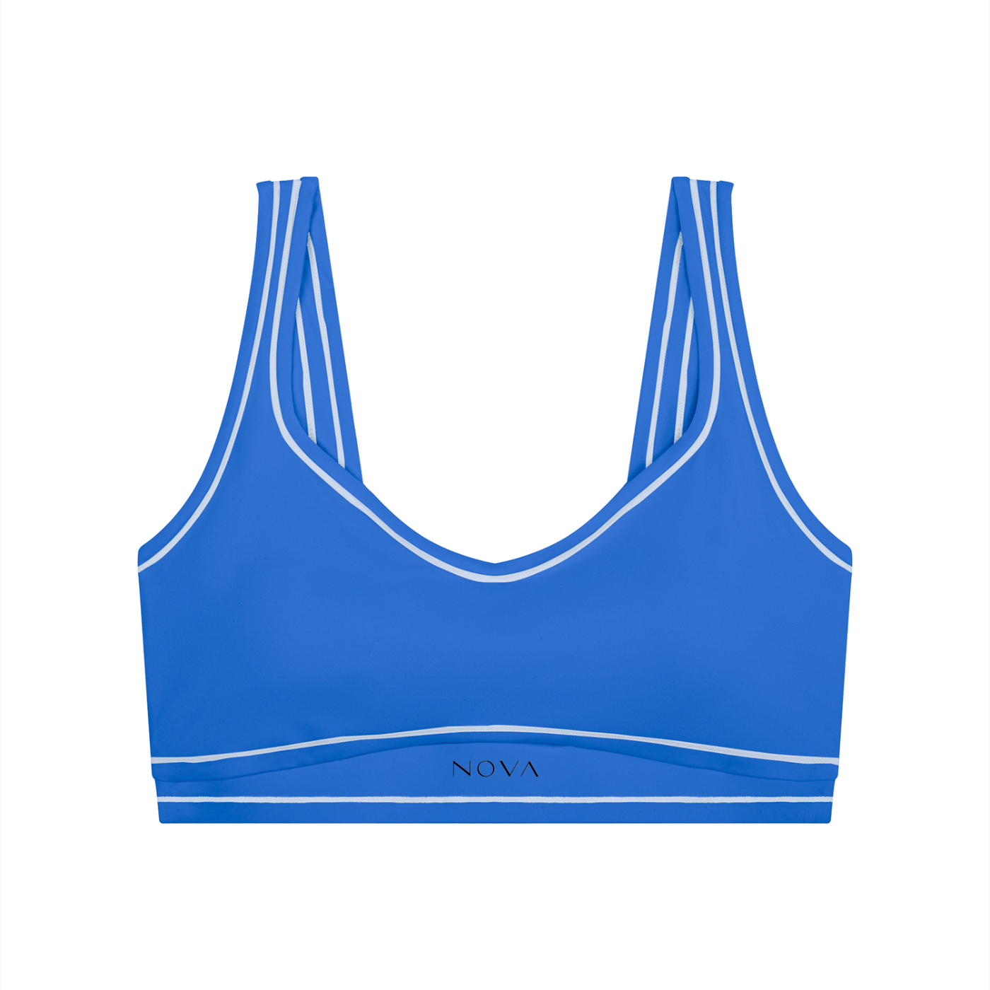Women’s Topstitching Yoga Sports Bra Front Logo