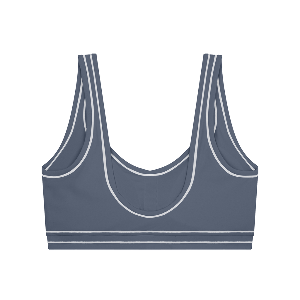 Women’s Topstitching Yoga Sports Bra Front Logo