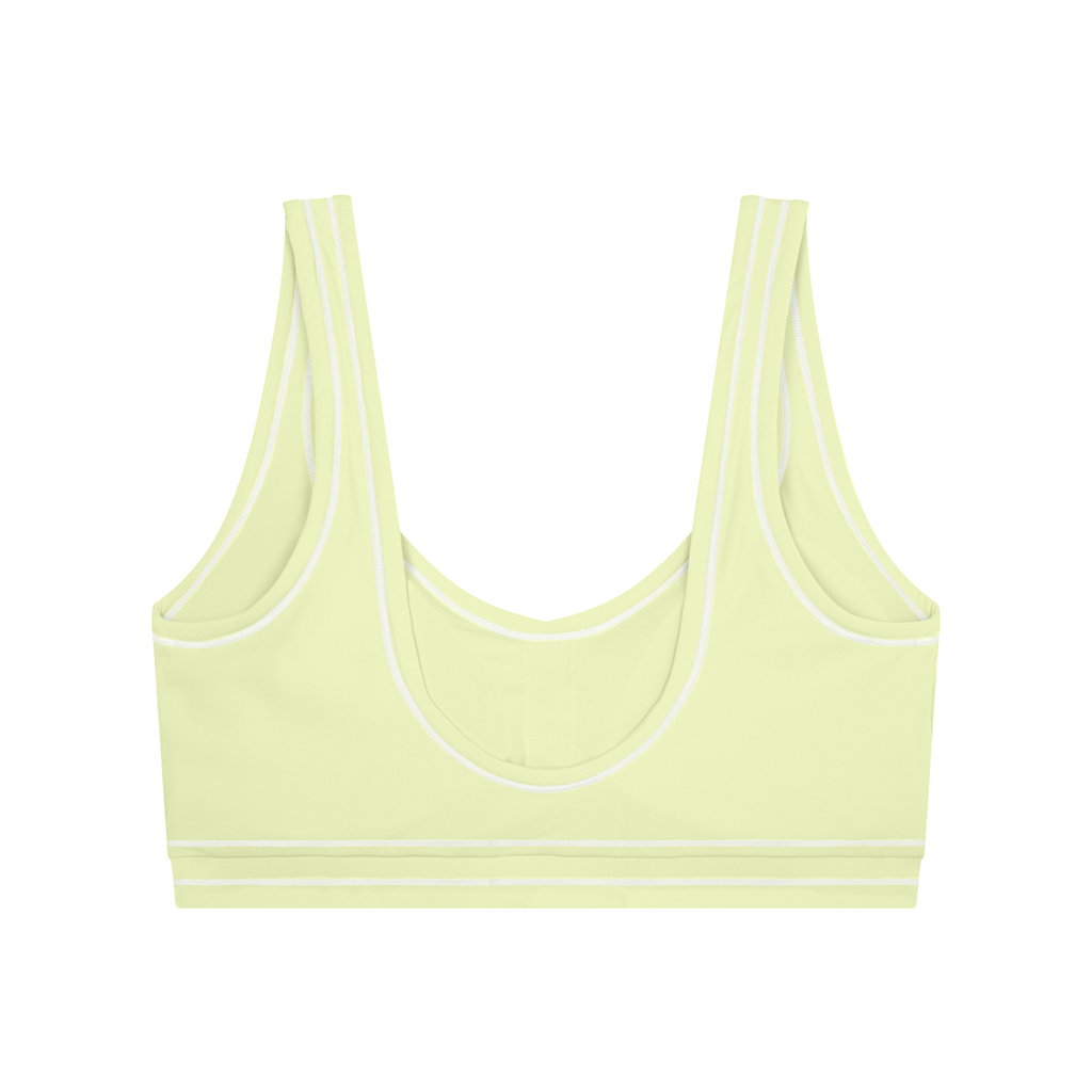 Women’s Topstitching Yoga Sports Bra Front Logo