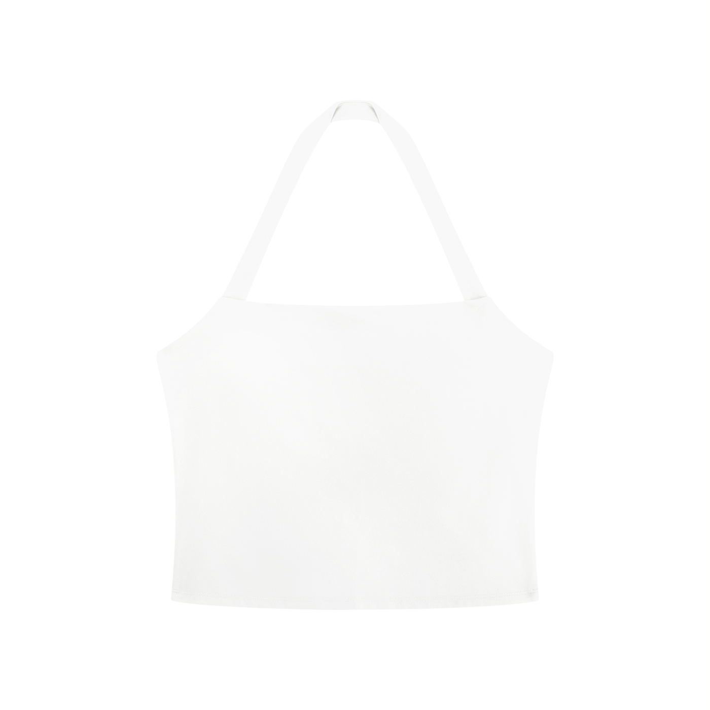 Women's Halter Crop Sports Bra in White