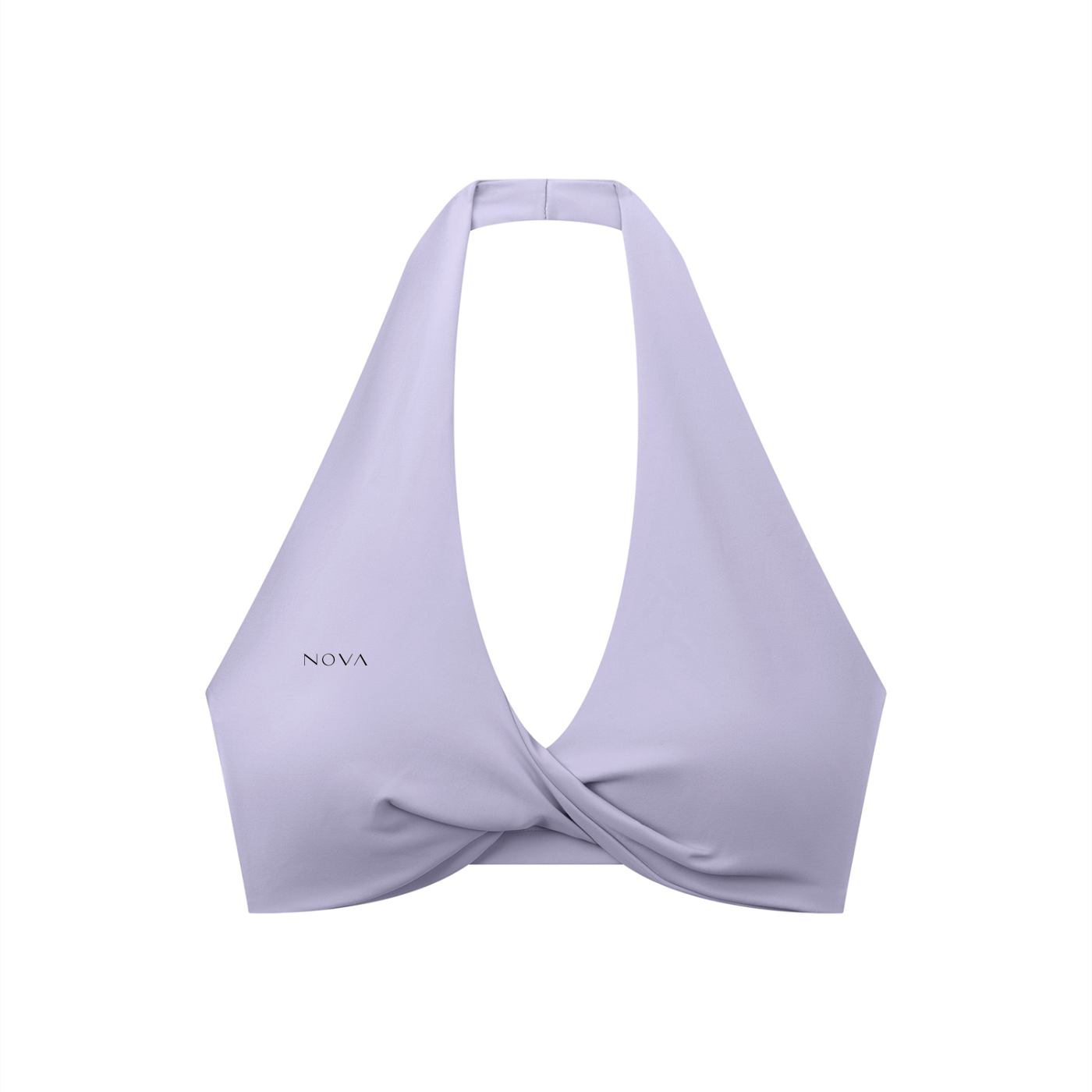 Women's Pleated Halter Sports Bra