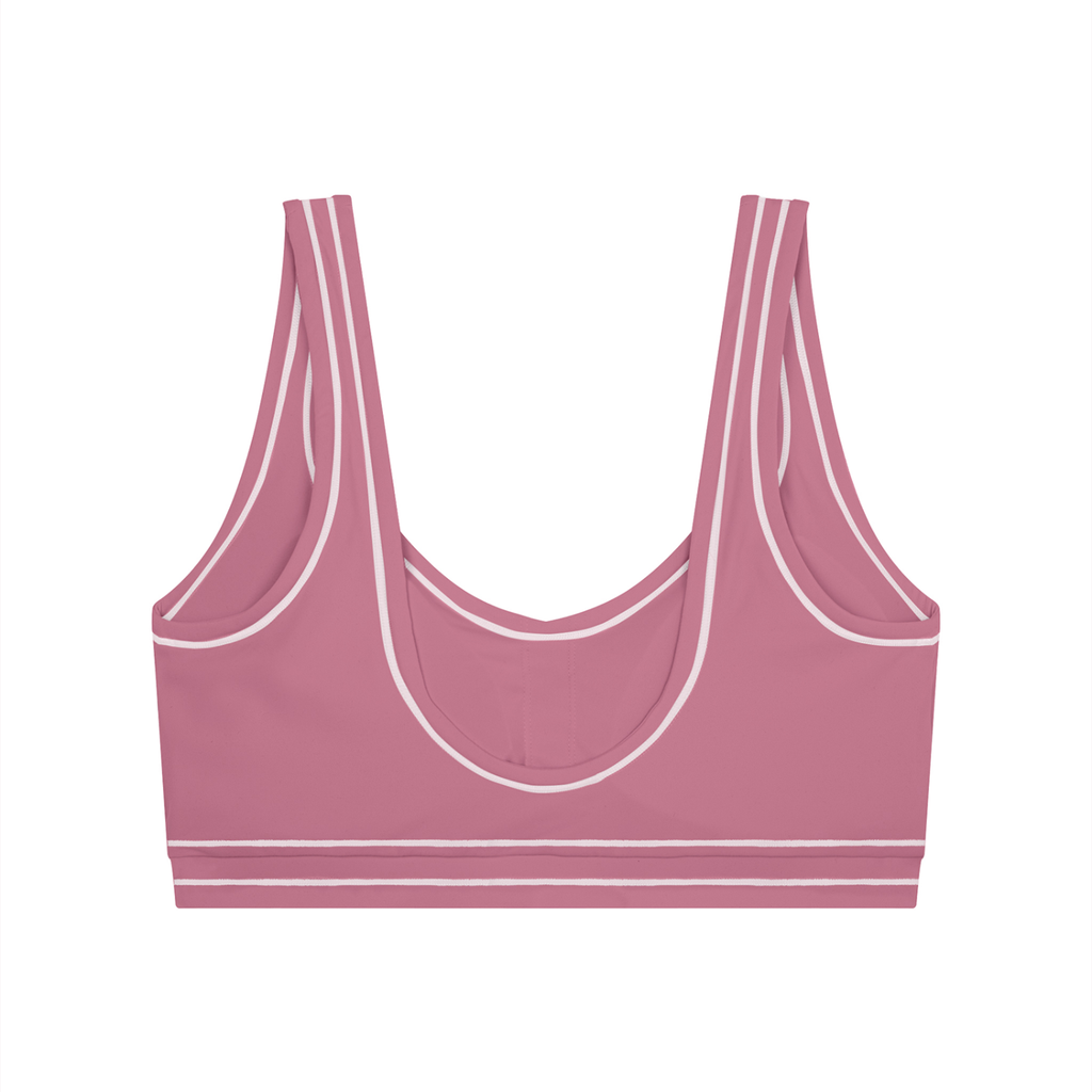 Women’s Topstitching Yoga Sports Bra Front Logo