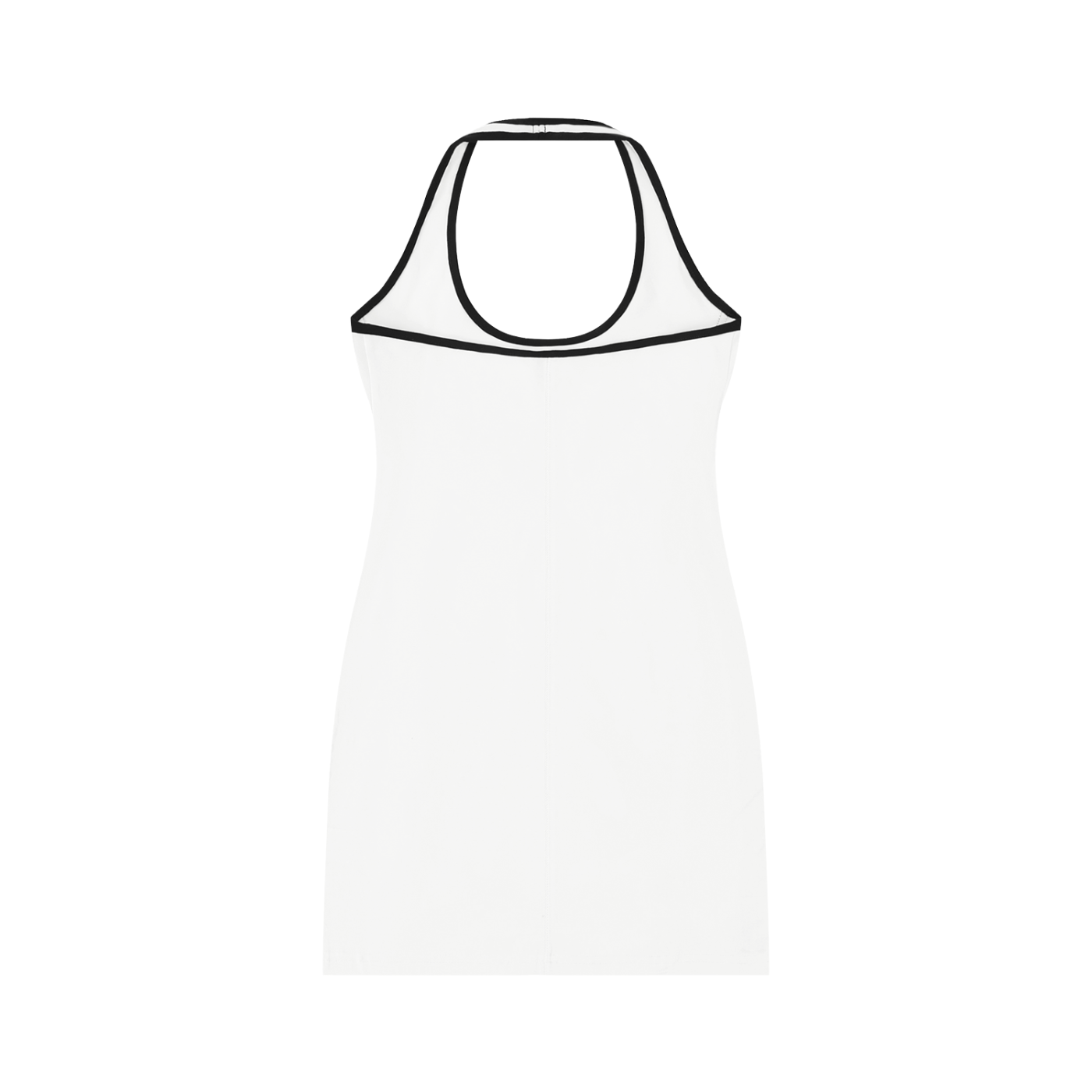 Women's Binding Tight Halter Dress in White