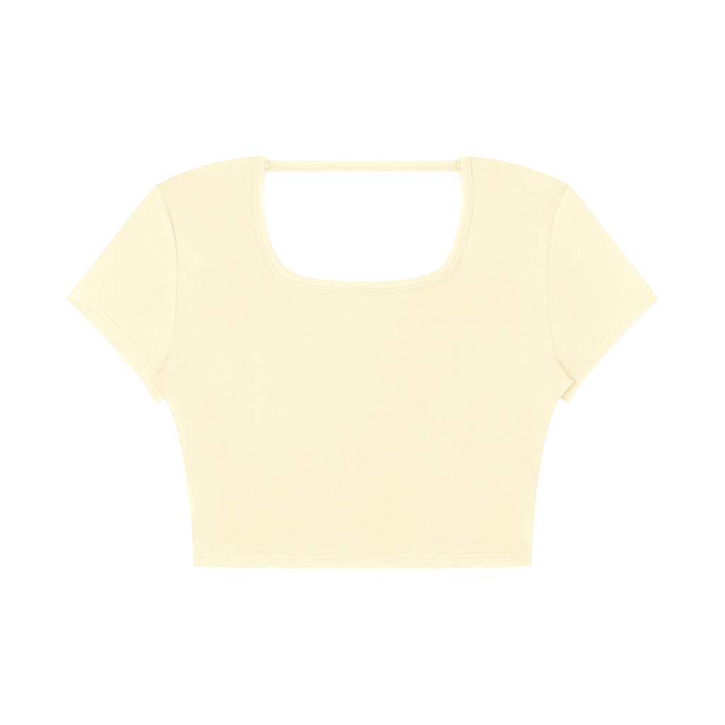 Women's Square Neck Crop T-Shirt