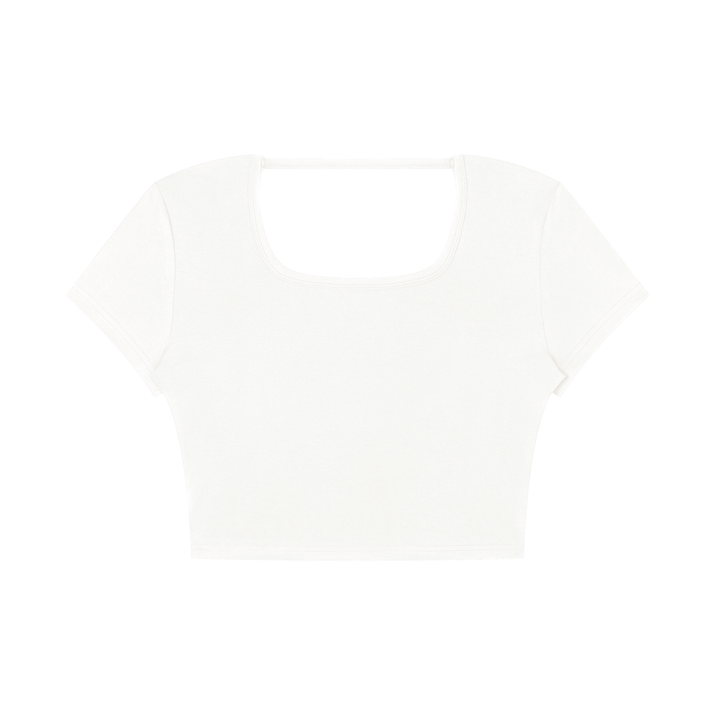 Women's Square Neck Crop T-Shirt