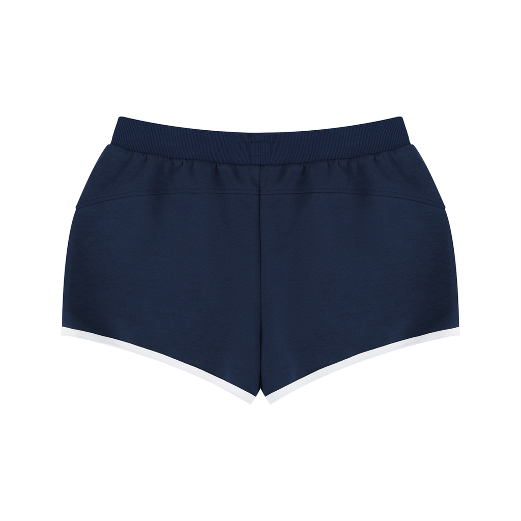 Women's Retro Contrast Binding Shorts