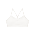 Women's Tight Cropped Sports Bra in White