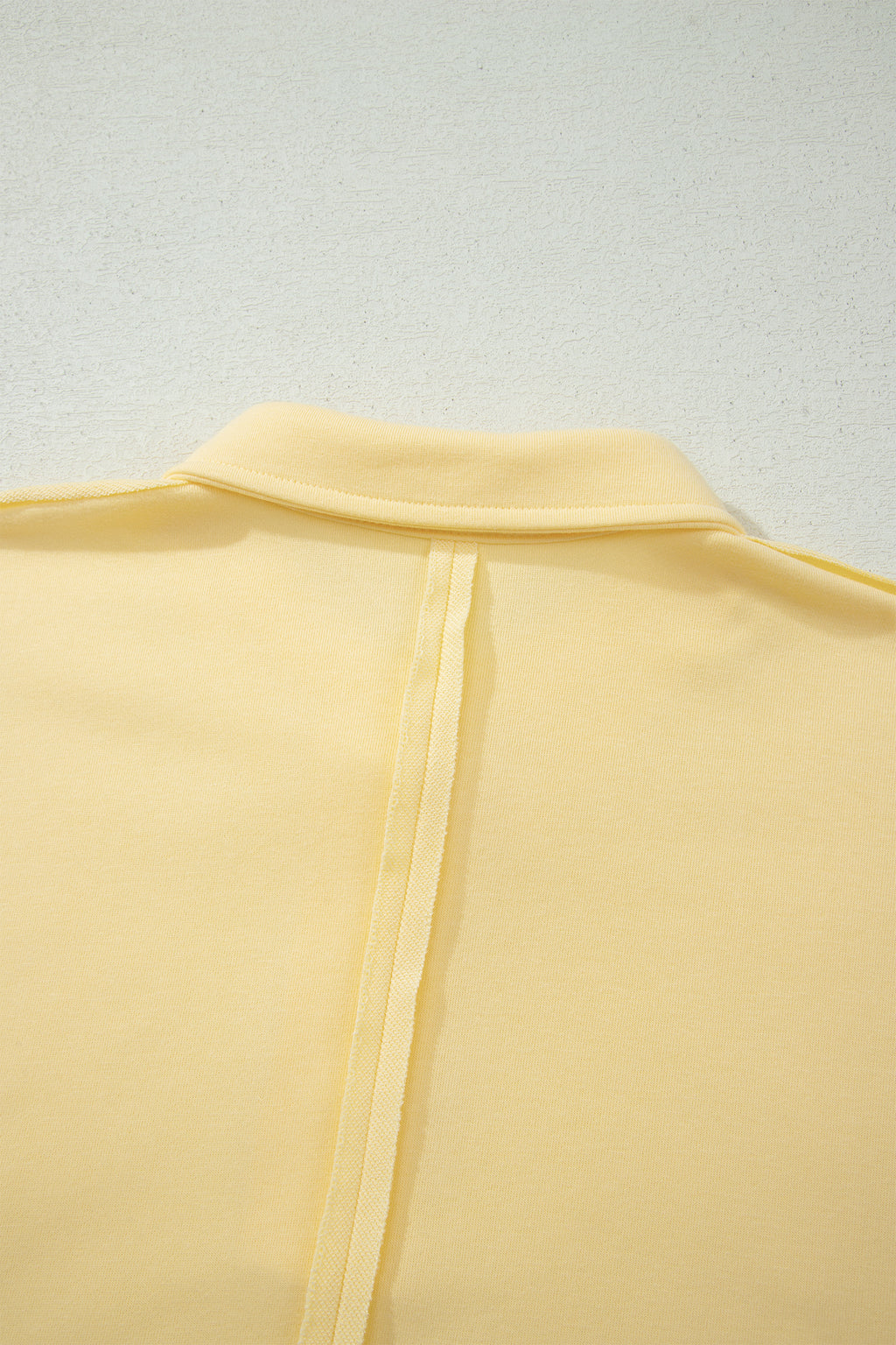 Mist Blue Loose Polo Tee Elastic Waist 2pcs Short Set