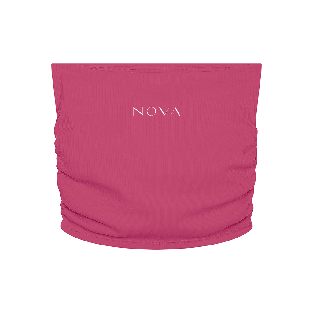Women’s Ruched Cropped Yoga Tube Top