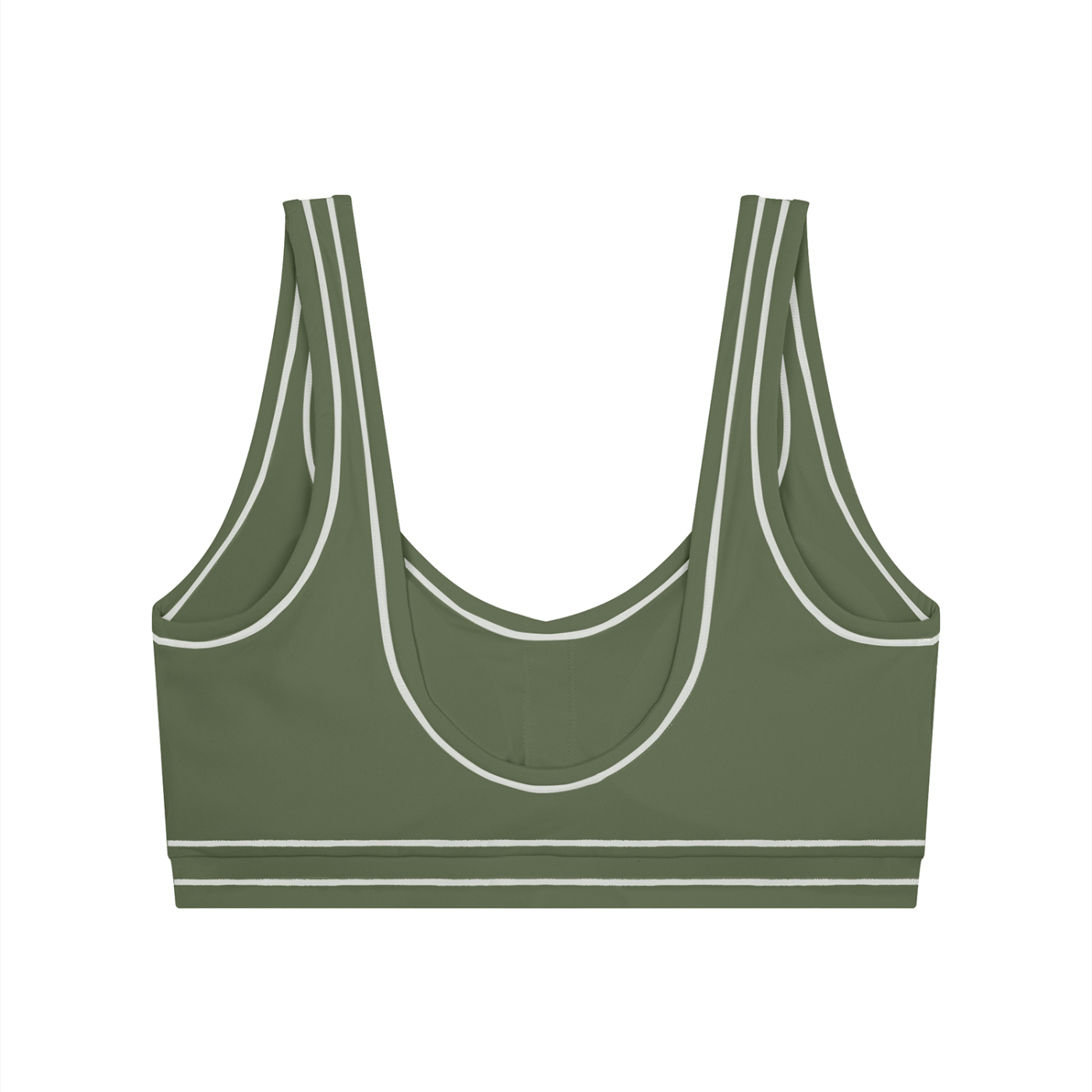Women’s Topstitching Yoga Sports Bra Front Logo