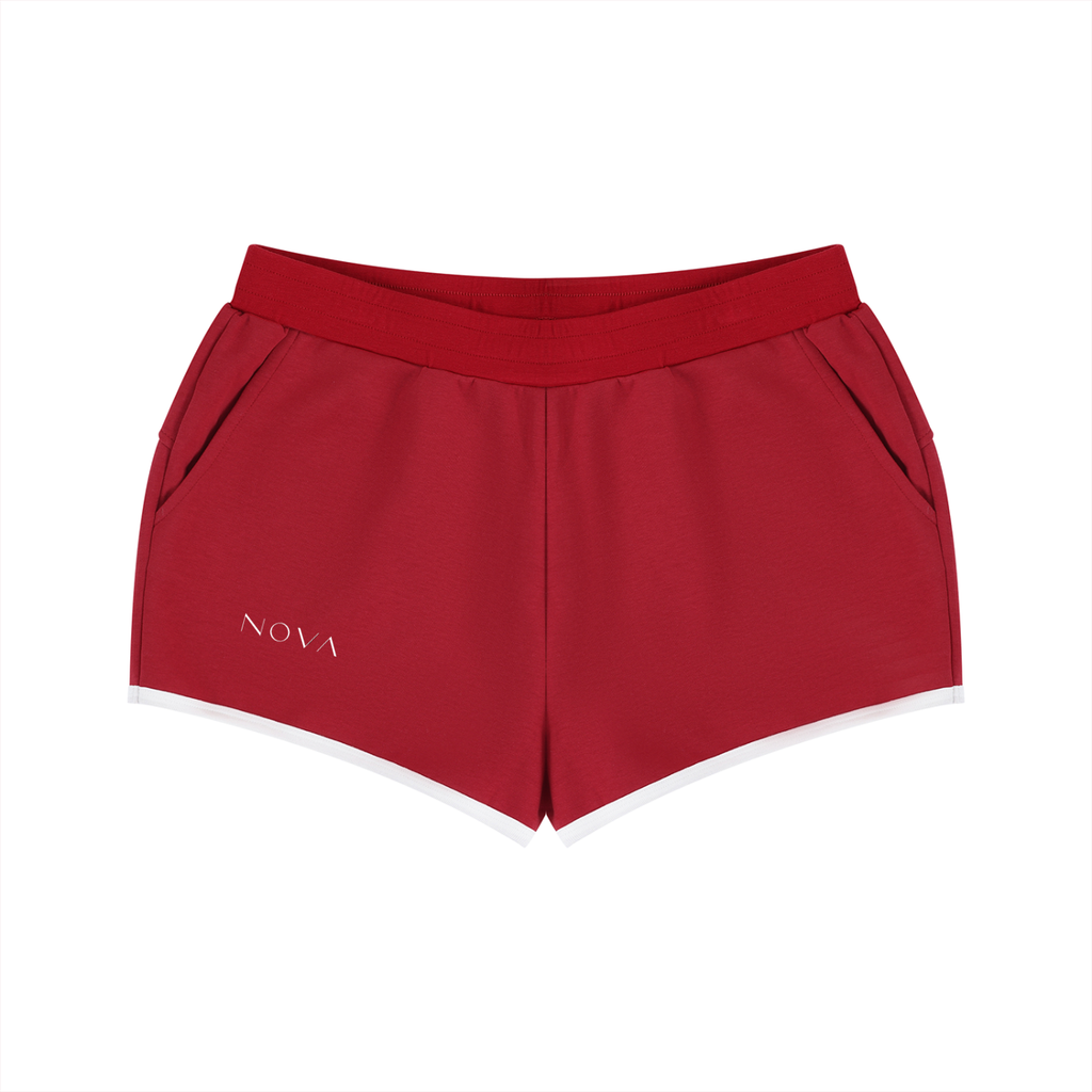 Women's Retro Contrast Binding Shorts