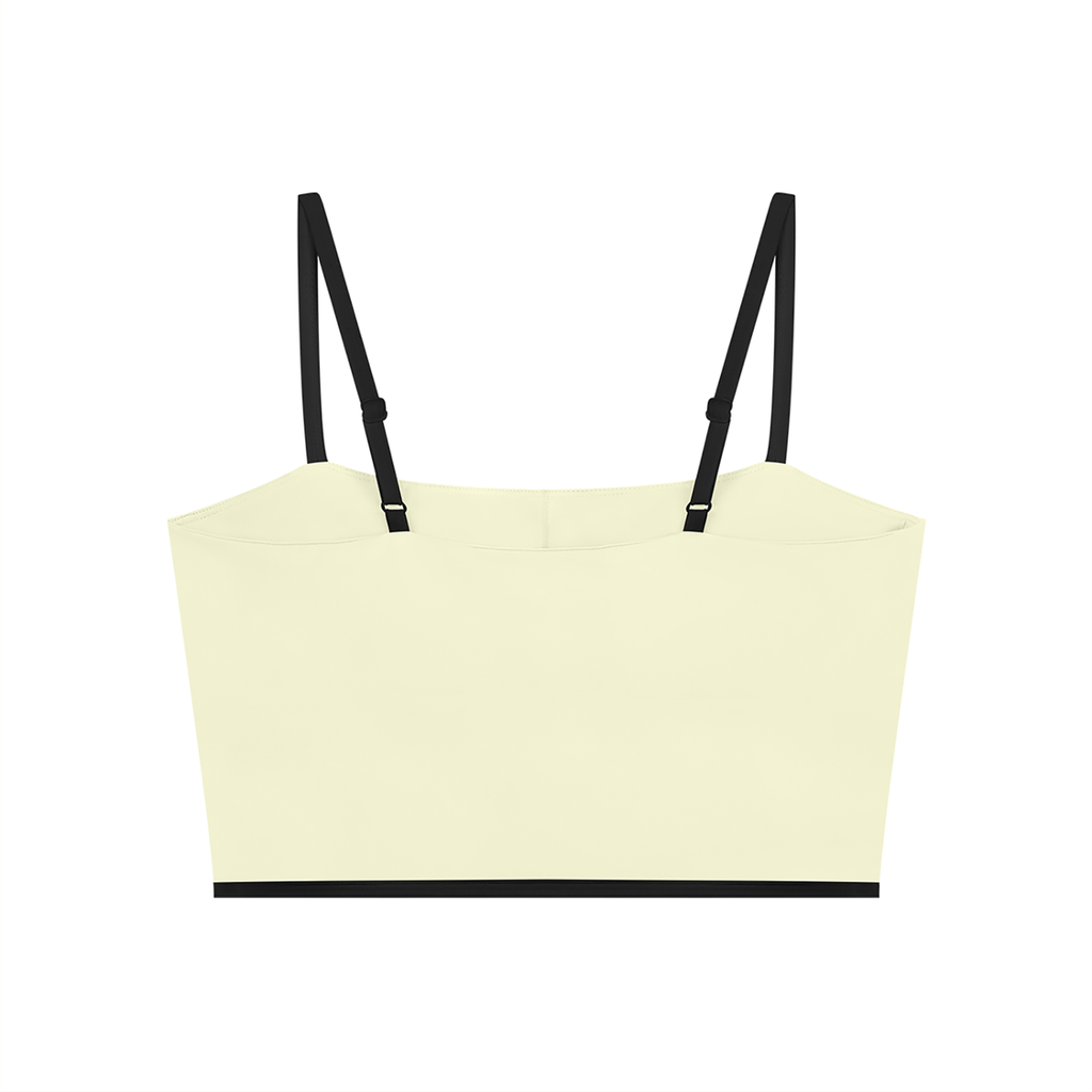 Women’s Color Block Yoga Sports Bra in Yellow