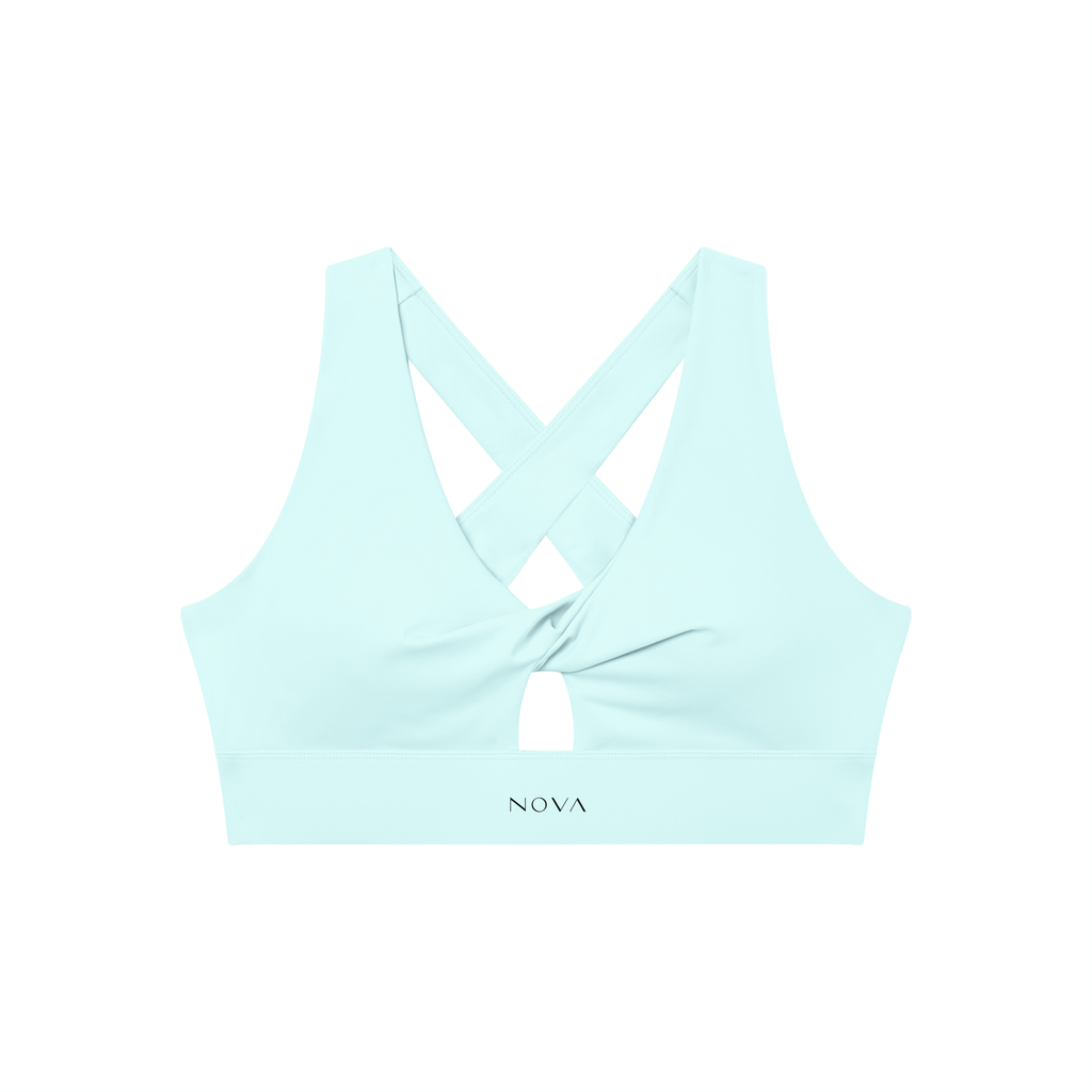 Women's Twist Front V-Neck Sports Bra