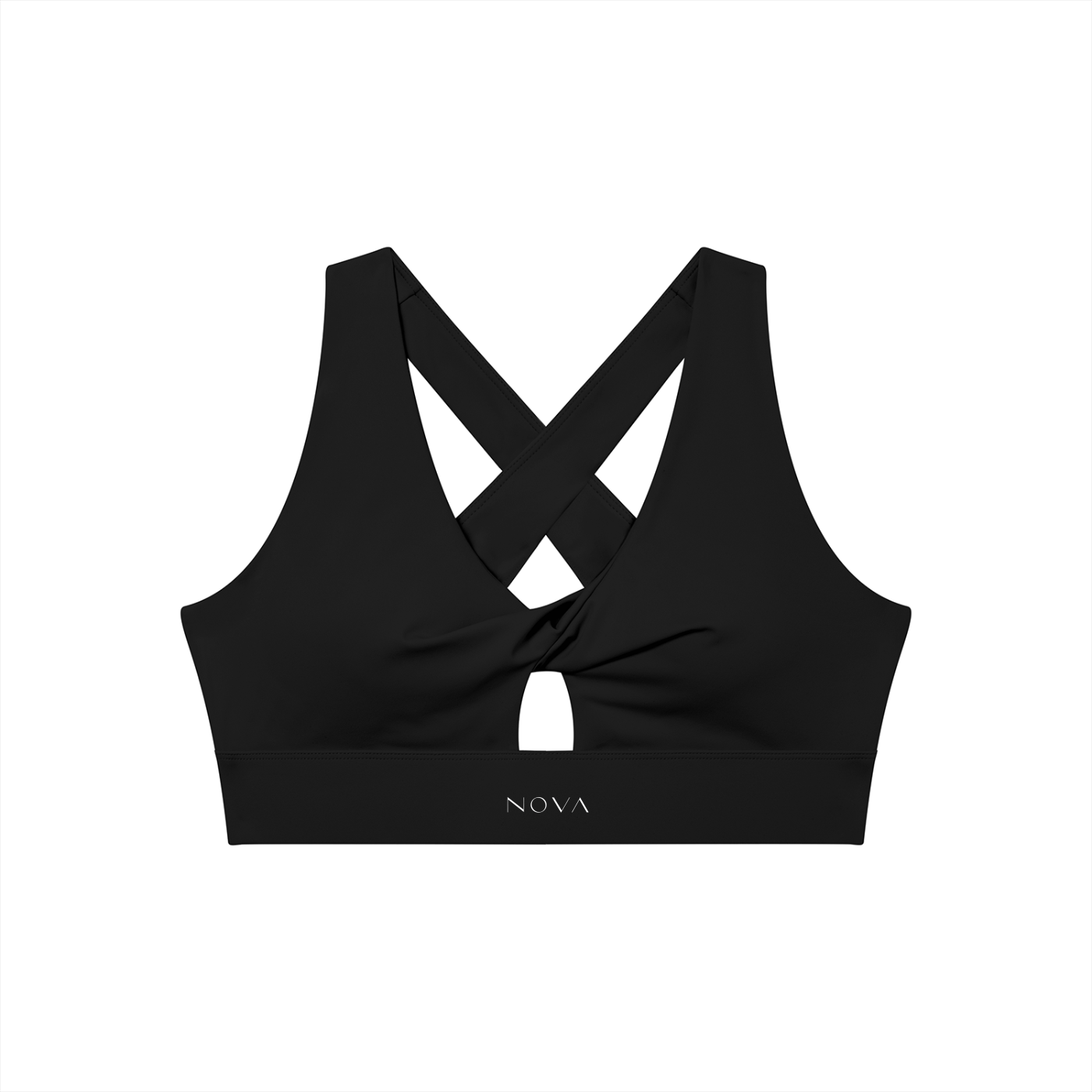 Women's Twist Front V-Neck Sports Bra