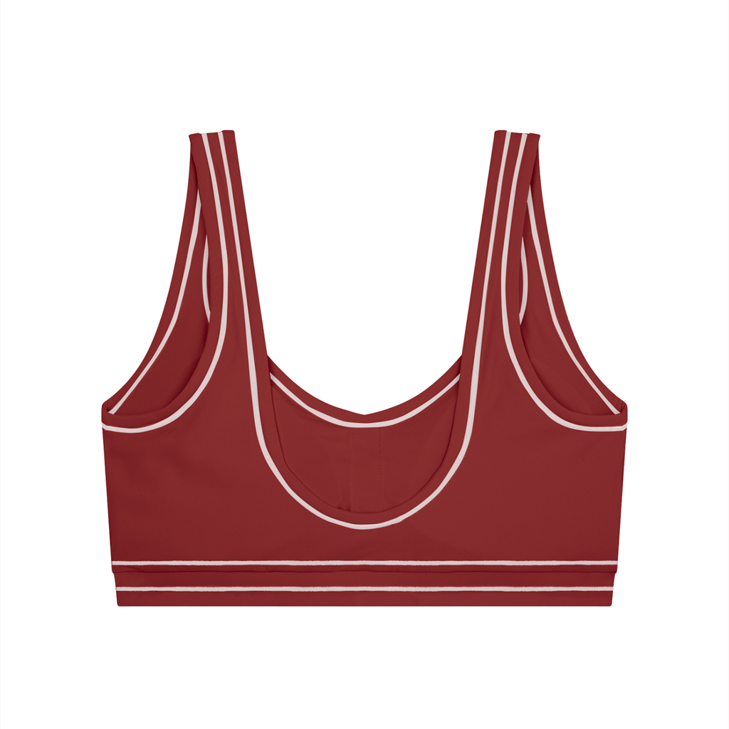 Women’s Topstitching Yoga Sports Bra Front Logo