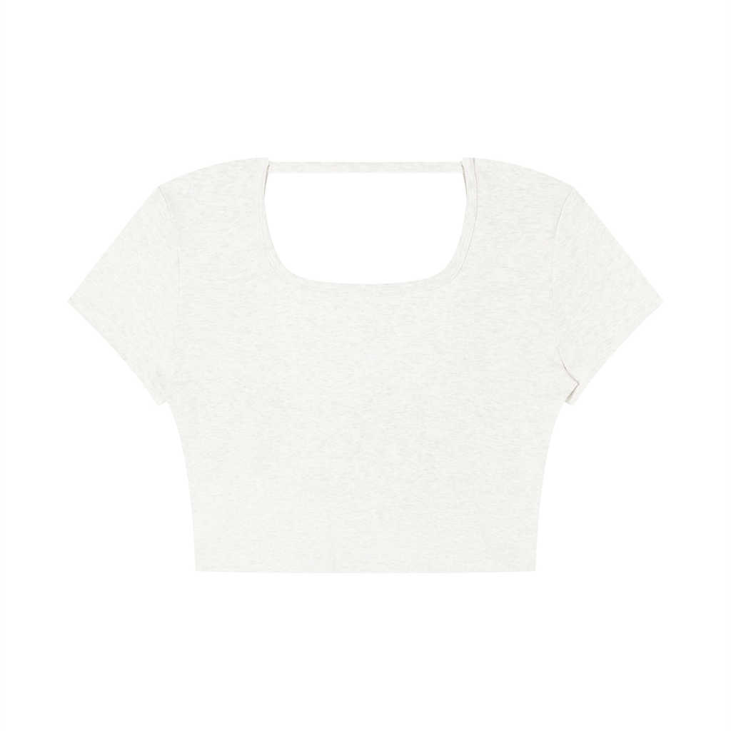 Women's Square Neck Crop T-Shirt
