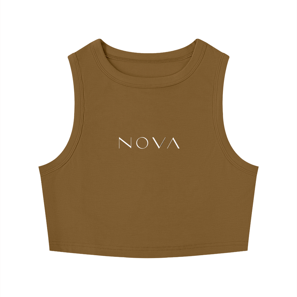 Women's Tight Crewneck Crop Tank Top
