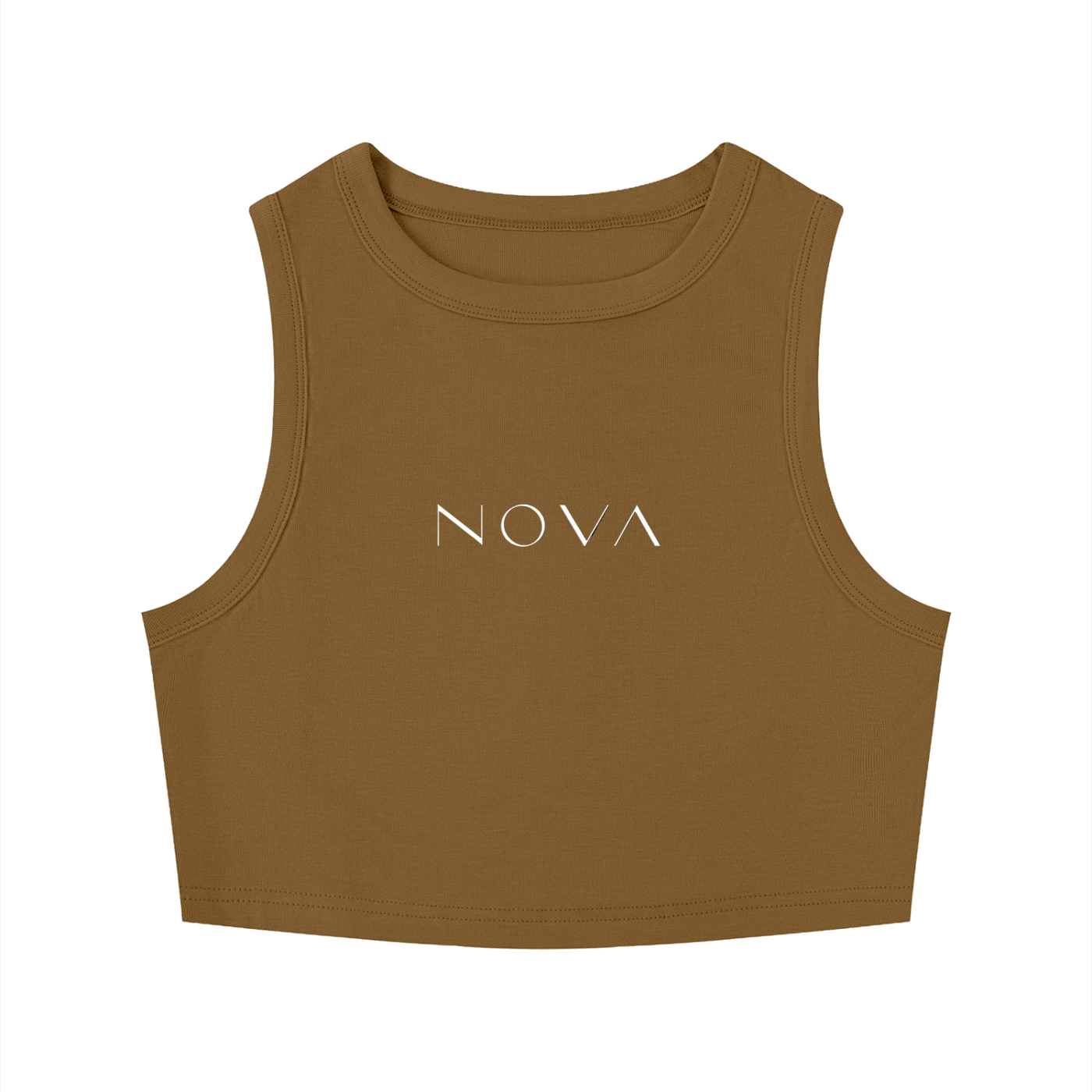 Women's Tight Crewneck Crop Tank Top