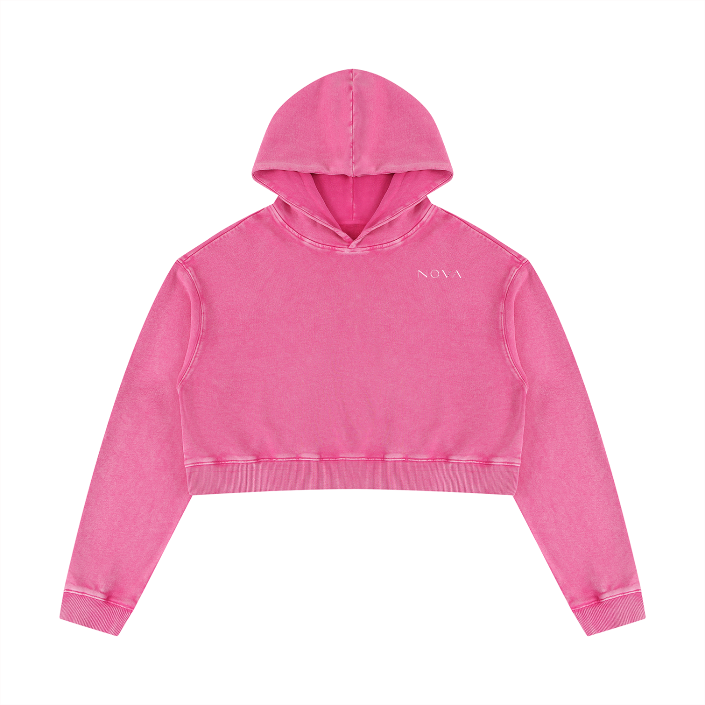 Women’s Mineral Washed Crop Hoodie